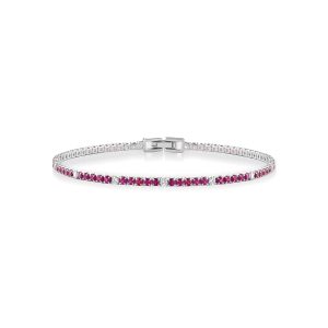 Bracciale Tennis vari colori in Argento 925
