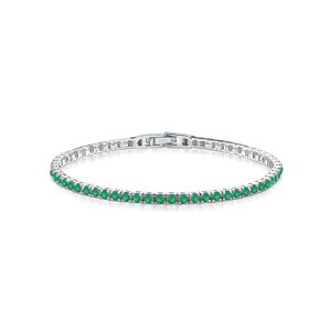 Bracciale tennis donna vari colori in Argento 925