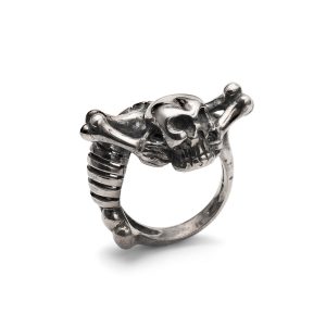 SKELETON SKULL RING – Anello in argento con scheletro e teschio