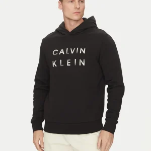 CALVIN KLEIN felpa con cappuccio da uomo con logo CP ingrandito